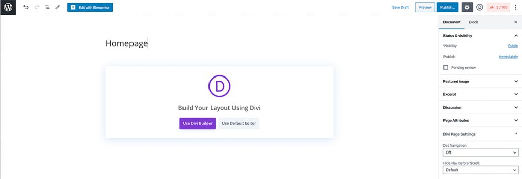 Creating a homepage