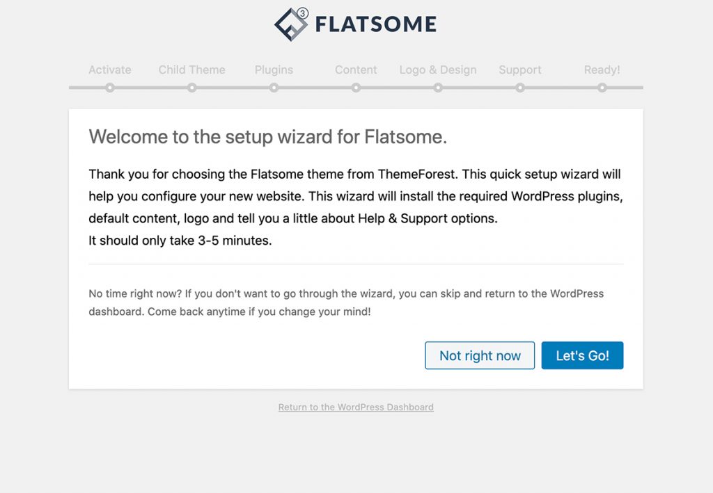 Setting up the Flatsome WordPress theme
