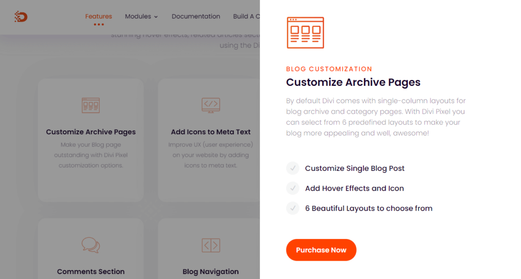 Customize archive pages with Divi Pixel