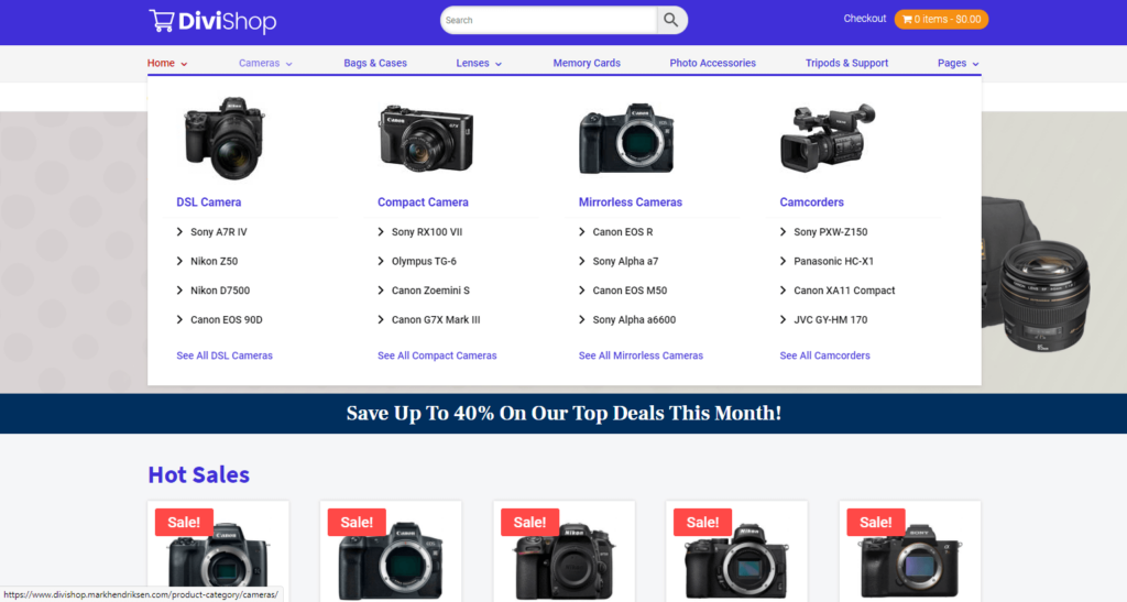 DiviShop Divi child theme

