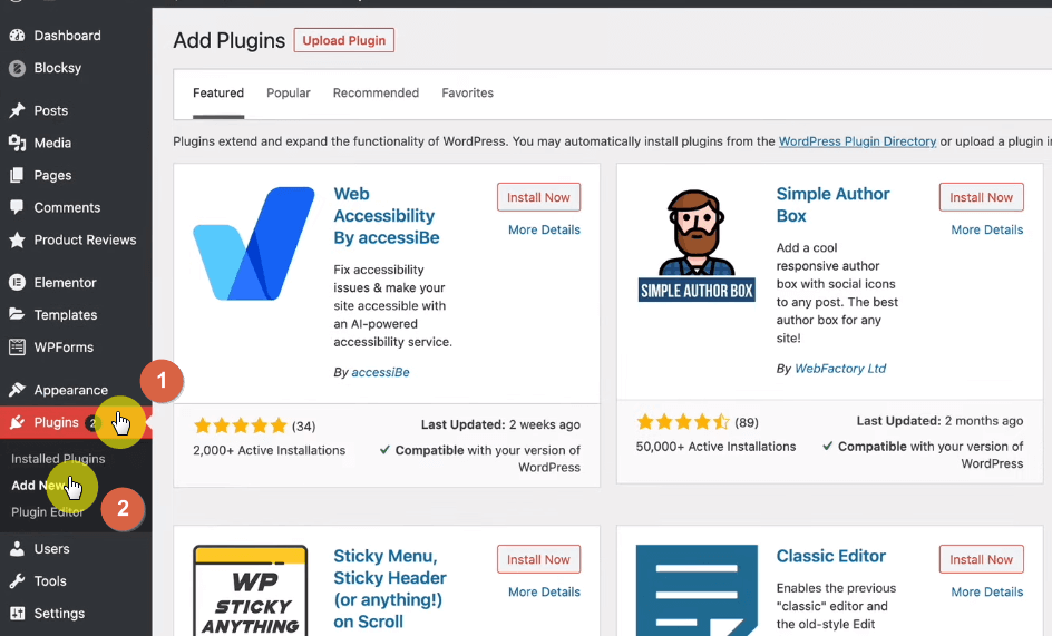 How to add a new plugin in WordPress
