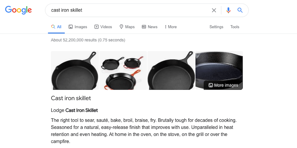 search engine results