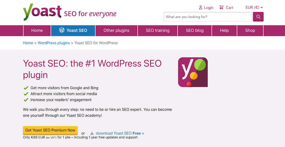 Yoast SEO plugin
