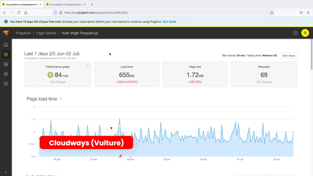 How fast is Cloudways Vultr hosting?
