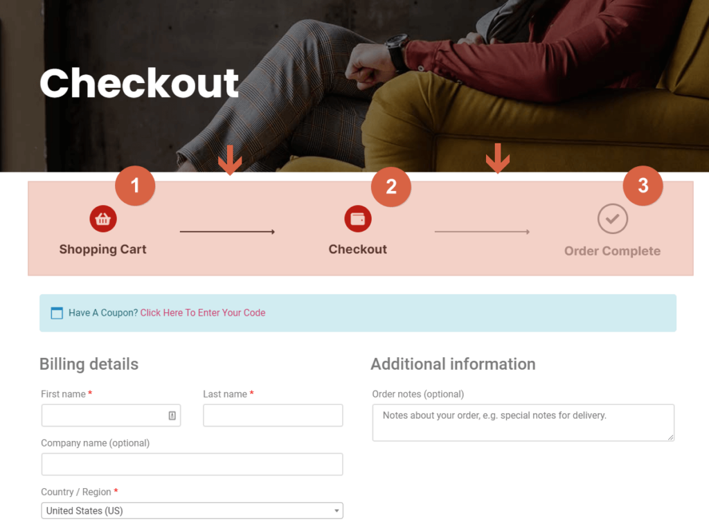 Ecommerce website using the simply 3-checkout process