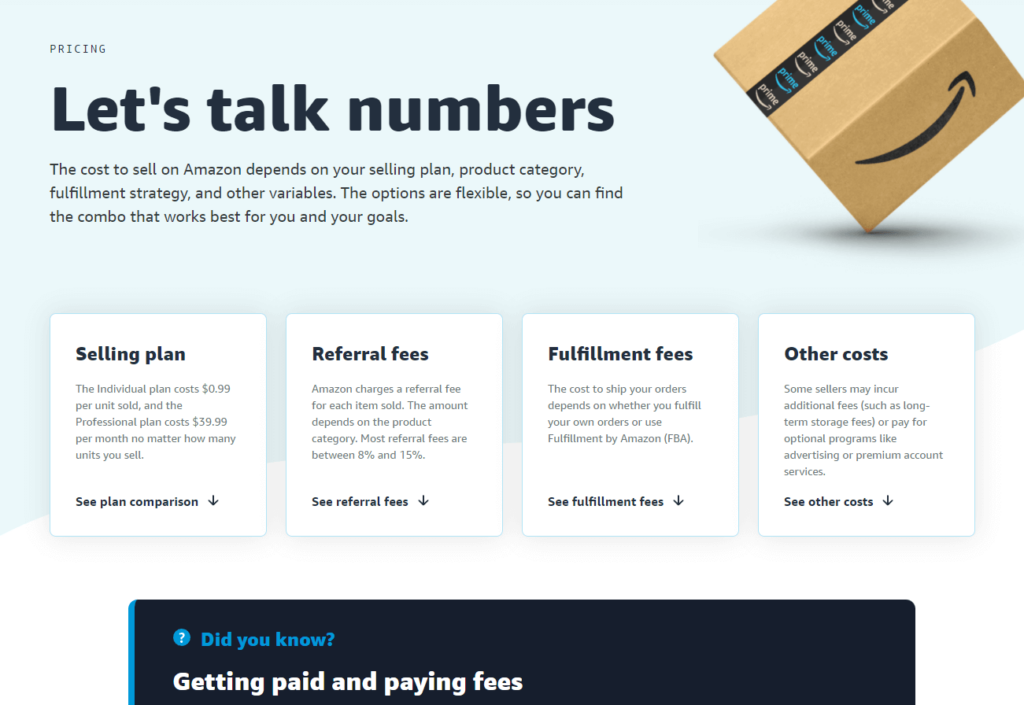 All the costs you would be paying Amazon if you list your items there