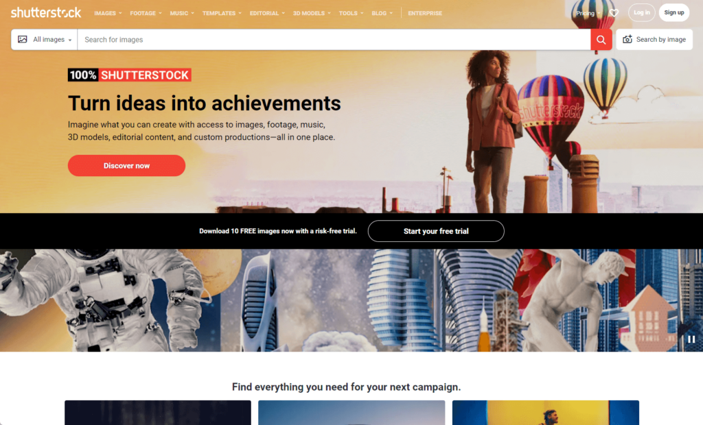 Shutterstock: Turn ideas into achievements