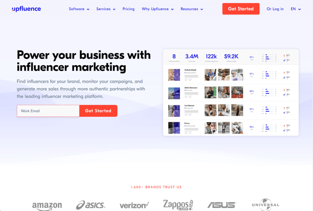 Upfluence: Power your business with influencer marketing