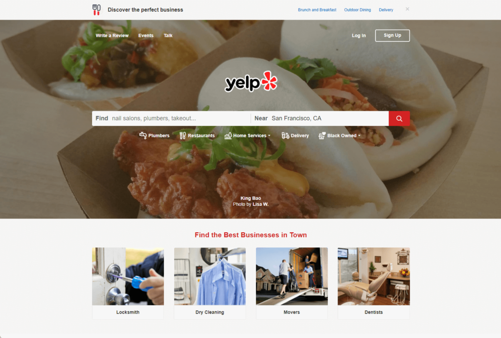 Yelp: Find the best businesses in town