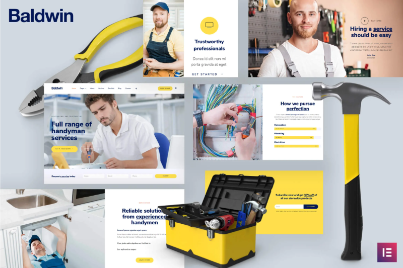 Baldwin - Elementor Template Kit