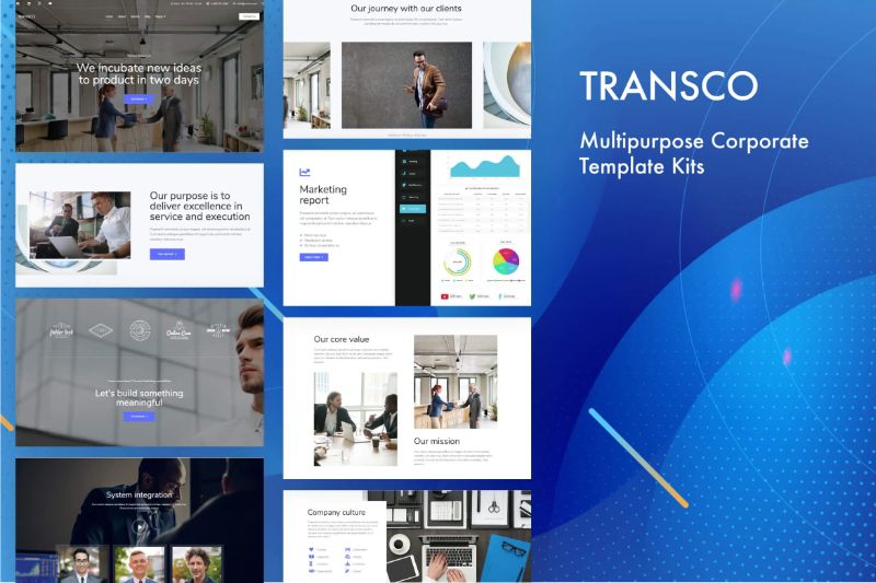 Transco - Multipurpose Corporate Elementor Template Kit