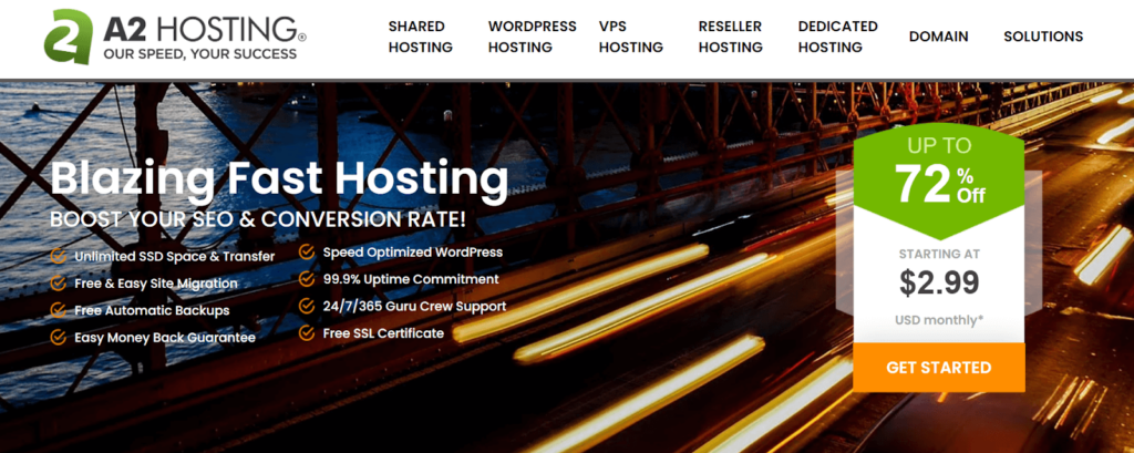 A2 Hosting – Up to 78% Off