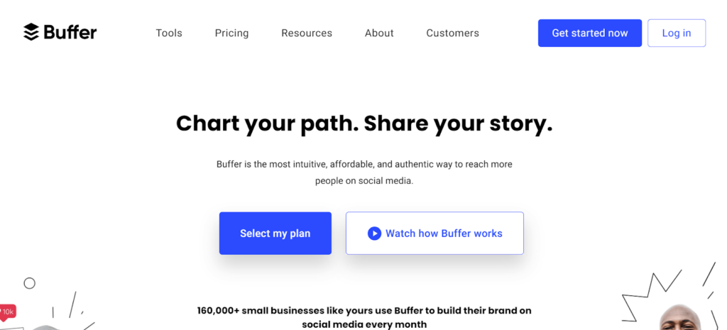 Chart your path. Share your store. Buffer