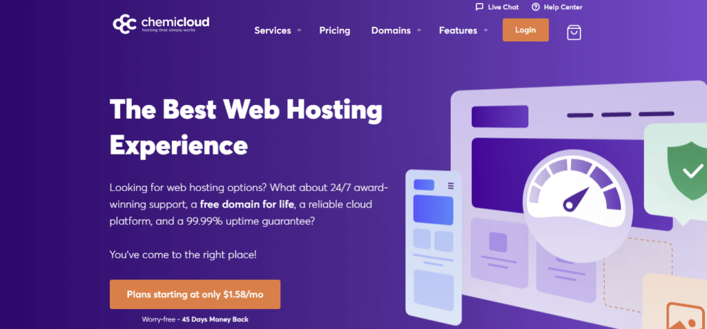 Chemicloud - The best web hosting experience