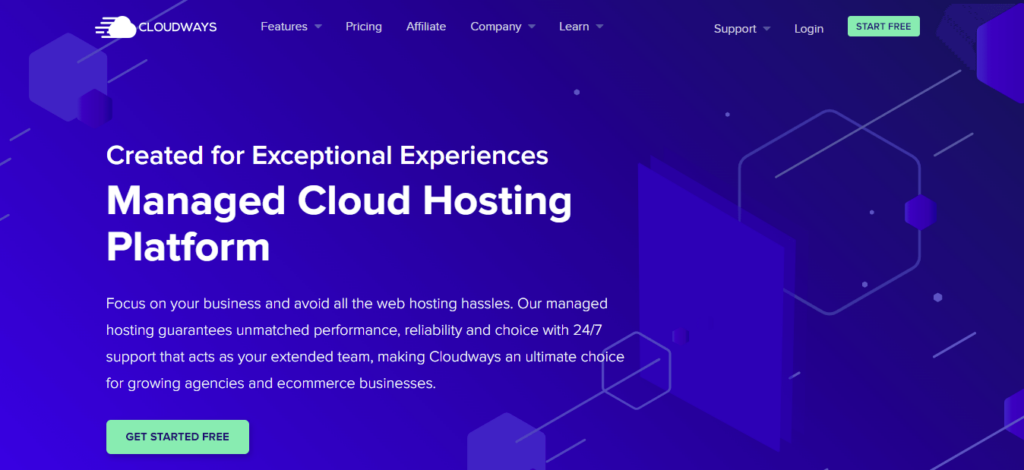 CloudWays - Created for exception experiences managed cloud hosting platform
