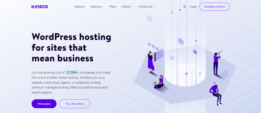 Kinsta - WordPress hosting for sites that mean business