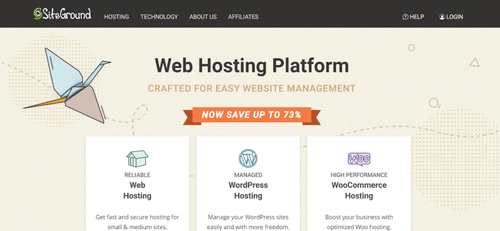 SiteGround – 75% Off WordPress Hosting
