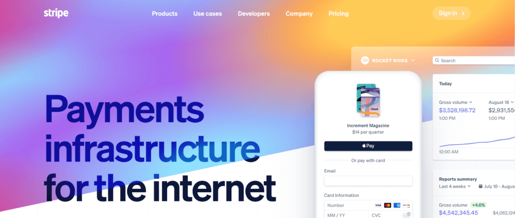 Payments infrastructure for the internet - Stripe