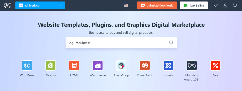 Website Templates, Plugins, and Graphics Digital Marketplace - Template Monster