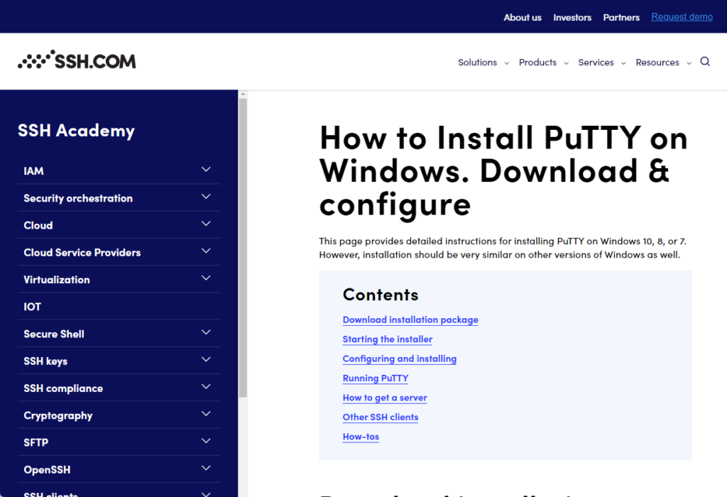 How to Install PuTTY on Windows. Download & configure
