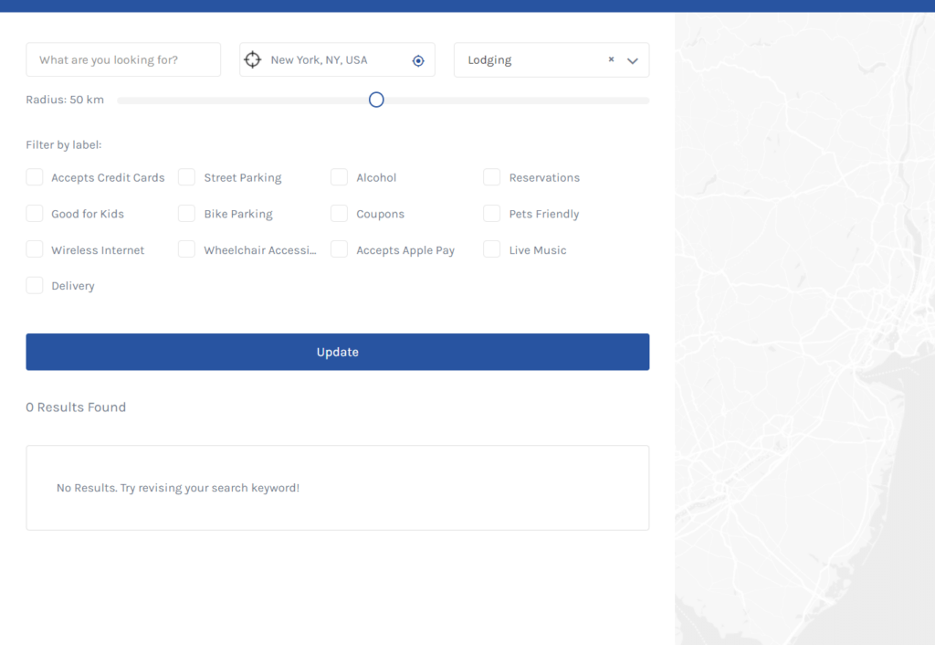 No listing on a directory website