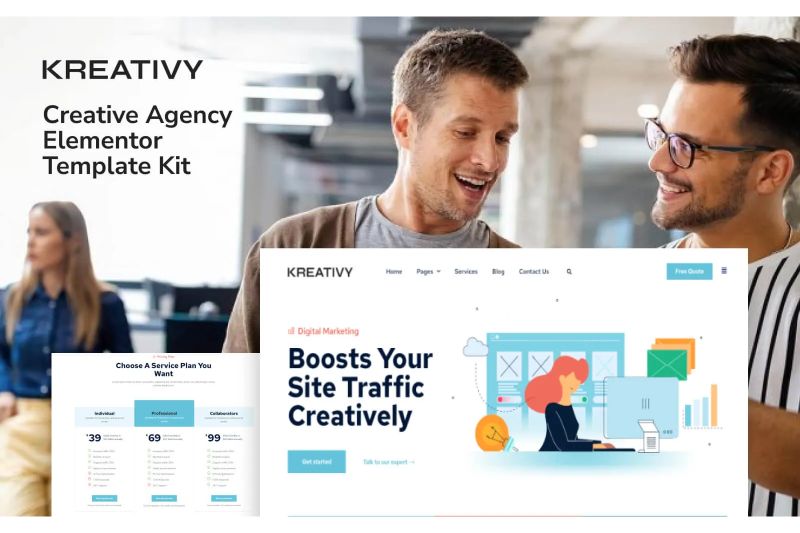 Kreativy - Creative Agency Elementor Template Kit