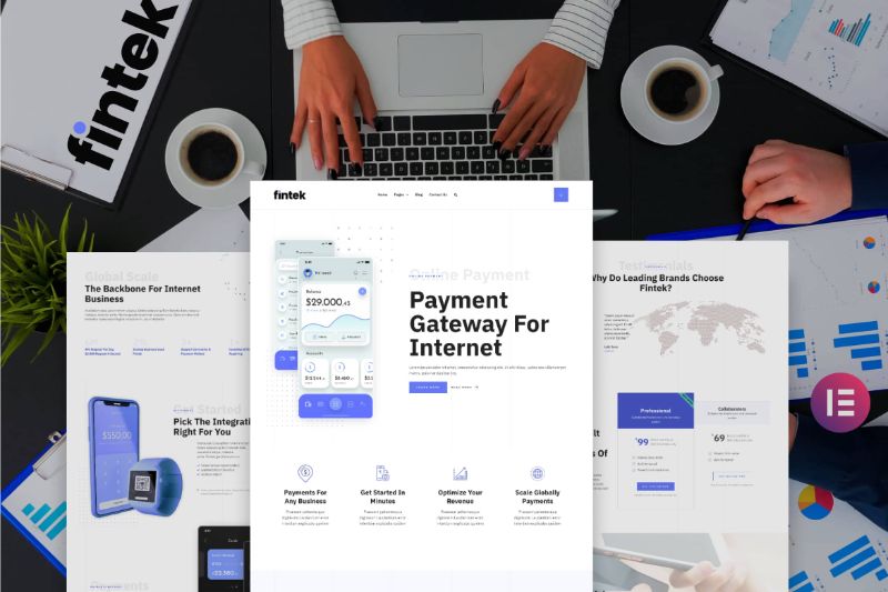 Fintek - Financial Technology Elementor Template Kit
