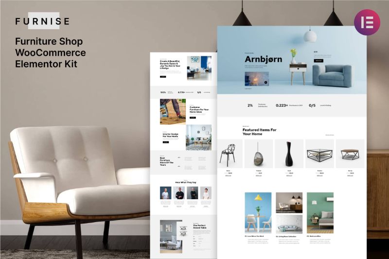 Furnise - Furniture Shop WooCommerce Elementor Template Kit