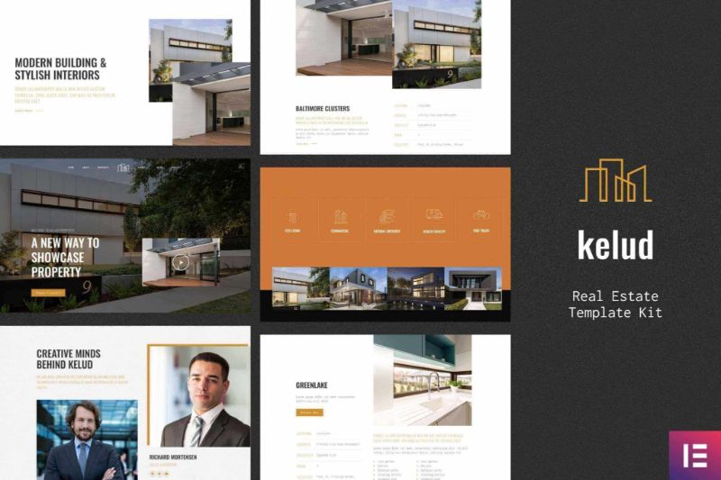 Kelud - Clean and Modern Responsive Real Estate Elementor Template Kit
