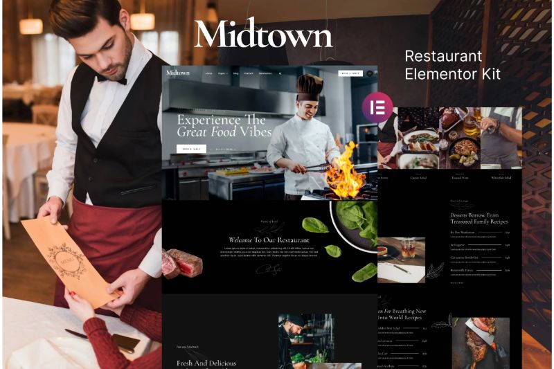Midtown - Restaurant Elementor Template Kit