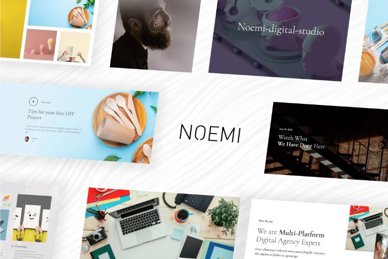Noemi - Creative Agency & Portfolio Elementor Template Kit