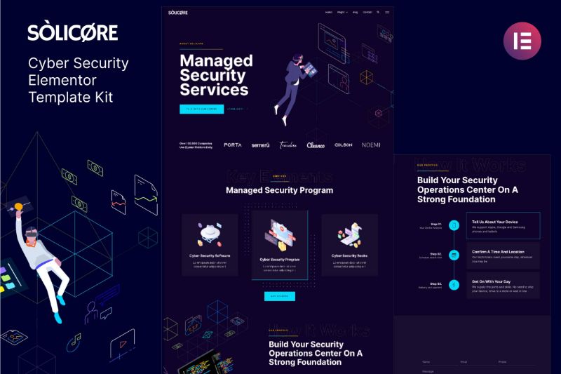 Solicore - Cyber Security Elementor Template Kit