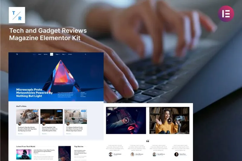 Techreff - Tech & Gadget Reviews Magazine Elementor Template Kit