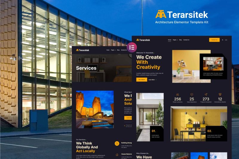 Terarsitek - Architecture Elementor Template Kit