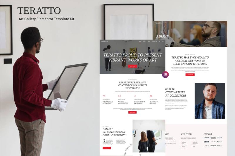 Teratto - Art Gallery Elementor Template Kit