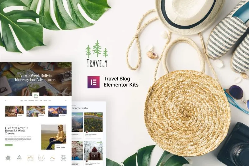 Travely - Light Stylish Traveler Elementor Template Kit