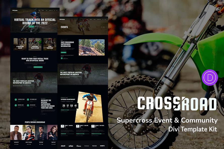 Crossroad-Supercross-Event-Community-Divi-Layout-Kit