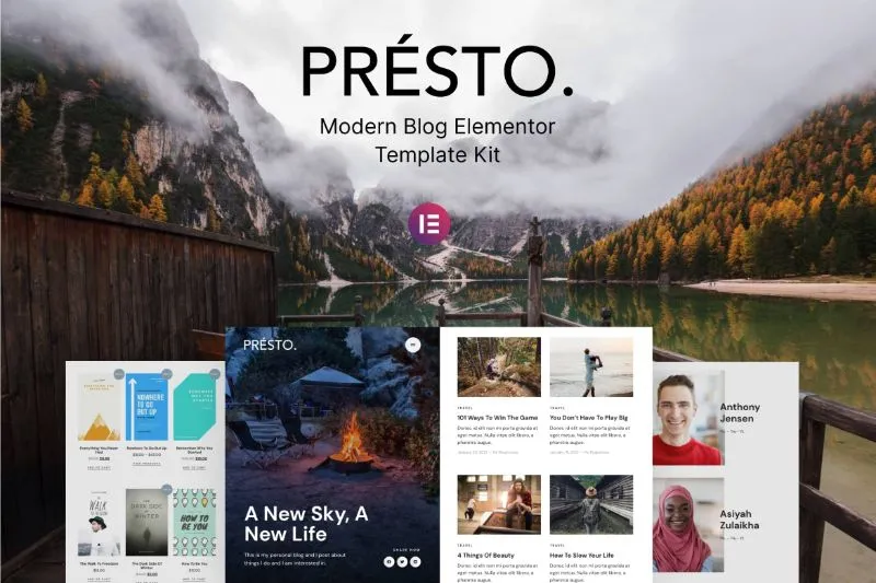Presto - Modern Blog Elementor Template Kit