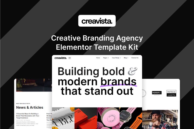 Creavista - Creative Branding Agency Elementor Template Kit