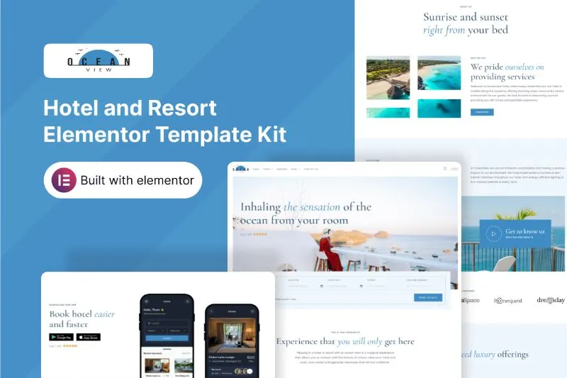 Oceanview - Hotel and Resort Elementor Template Kit