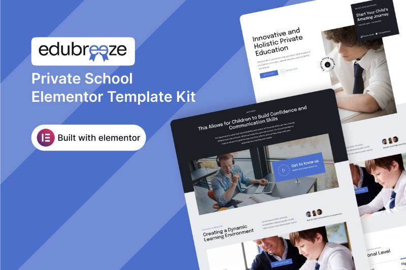 Edubrezee - Private School Elementor Template Kit