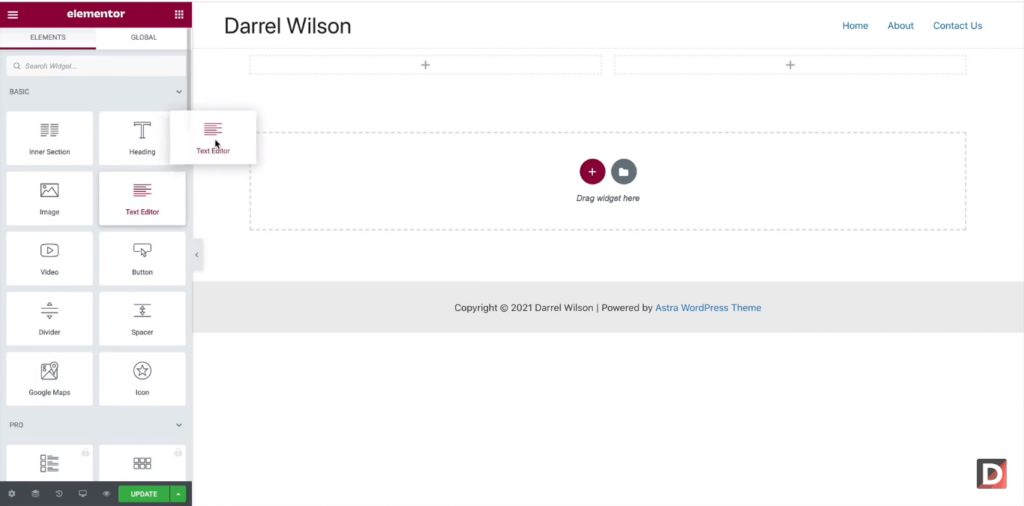 Adjusting Layout And Design Elements In Elementor Templates