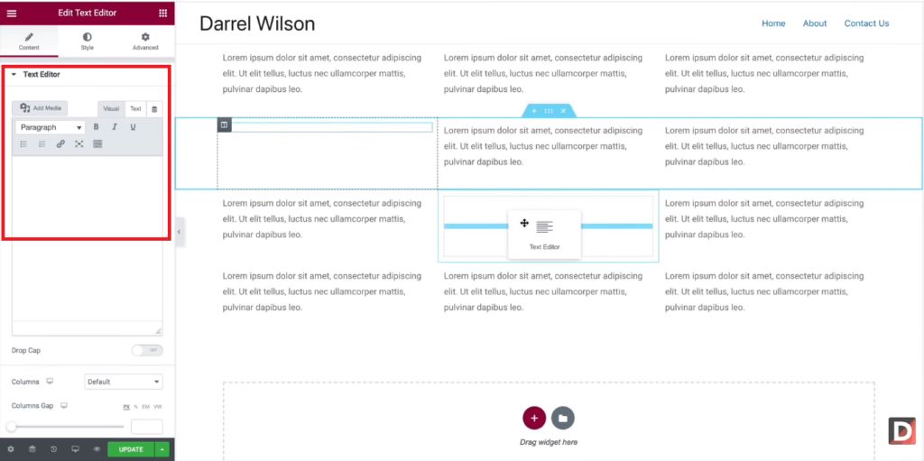 Modifying Text In Elementor Templates