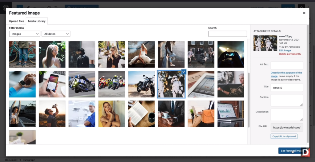 Upload Images or Videos In WordPress Pos