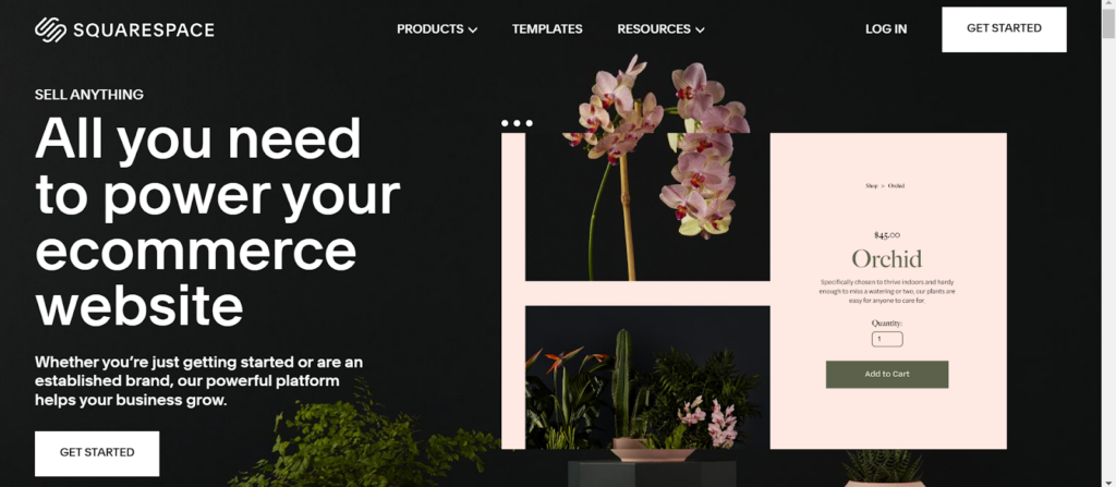 Squarespace Ecommerce Website Builder
