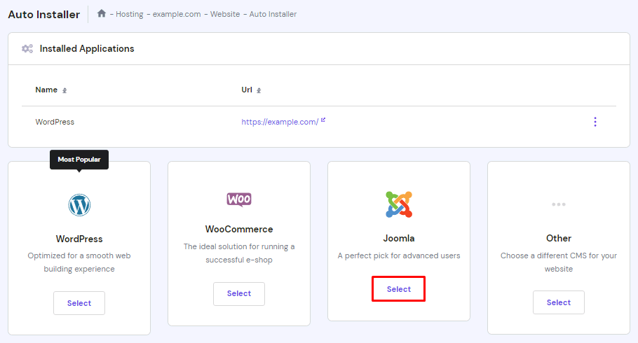 Installing Joomla on Hostinger Installing Joomla on Hostinger