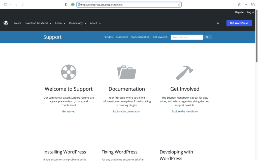 WordPress Support
