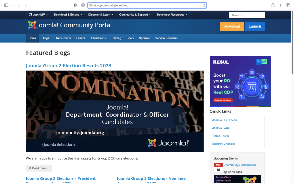 Joomla Support