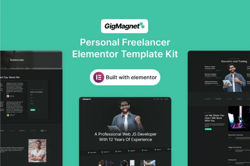 GigMagnet - Personal Freelancer Elementor Template Kit