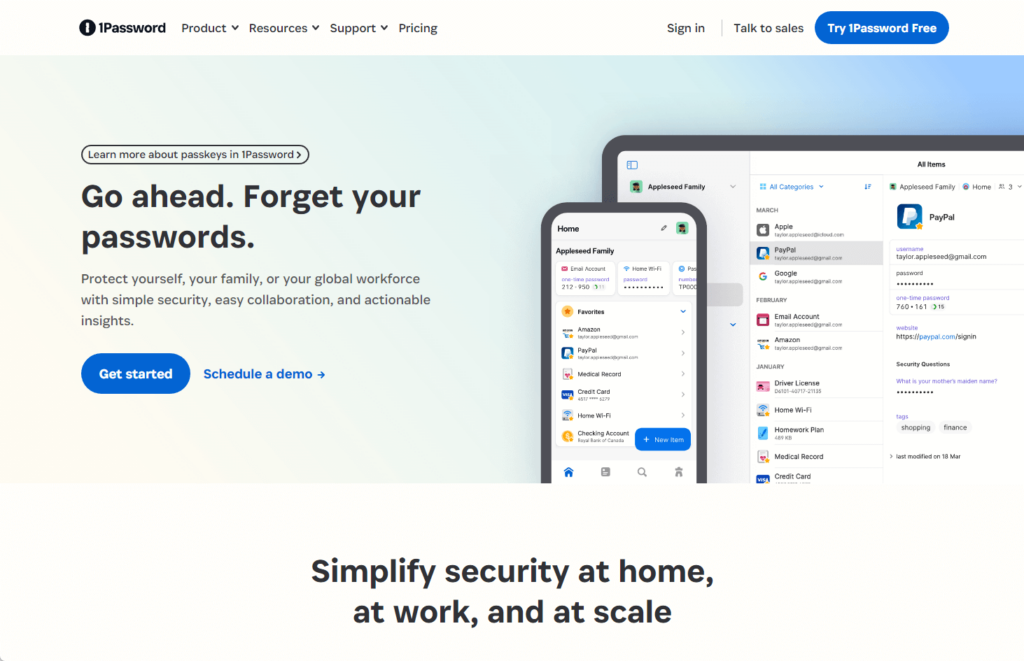 go ahead, forget your passwords